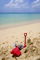 Childrens buckets and spade on the beach at Gibbes BayBarbadian Beaches Kids Resort Sand Sandy Seaside Shore Tourism West Indies Scenic Barbadian Beaches Kids Resort Sand Sandy Seaside Shore Tourism...