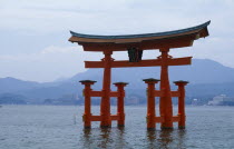 Torii of Itsukushima Shrine.