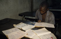 Sudanees boy in schoolDimma