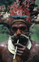 Portrait ot tribal warrior.