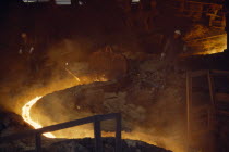Men working in steel works