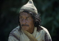 Portrait of Kogi Indian Man wearing a hat