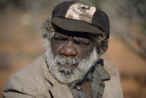 Portrait of elderly Aboriginal man.