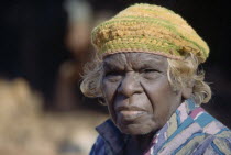 Head and shoulders portrait of Aboriginal woman.