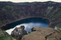 Volcanic crater lake.
