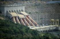 Akosombo dam on the River Volta completed in 1965
