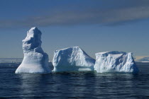 Melting Icebergs on open water