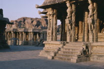 Musical pillars in Vittala Temple in the ancient city of Vijayanagar