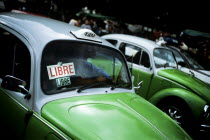 Down town Mexico City on the north side of the Zocolo sits a line of the world famous green Beatle taxis. All taxis in Mexico City are of this design and being the middle of the day business seems to...