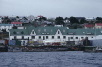 Falkland Islands Company building along the waterfront