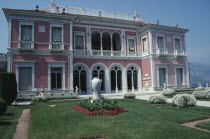 Exterior of Musee Ile de France seen from across garden Founded by Madam Ephrussi Rothschild