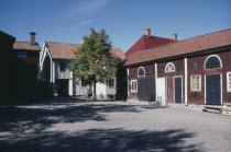 Buildings in the reconstructed provincial town of the late 19th Century