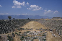 View across well preserved stadium which could sat  thirty thousand people.