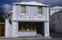 Gosling Brothers Limited shop exterior. Bermudas oldest business house selling wine and spiritsEstablished in 1806 and is the largest exporter of a Bermuda made product.Their best known rum is calle...