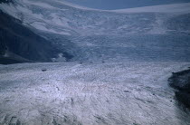 Athabasca glacier and Columbia ice field.