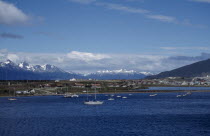 View across the Beagle Channel to the southernmost town in the world.