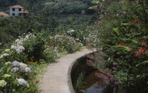 Levada dos Tornos in the gardens near the Hortensia Teahouse