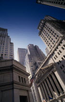 The Stock Exchange building front in a narrow street