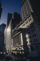 The Stock Exchange building front in a narrow street