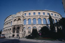 The Roman amphitheatre exterior