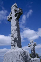 Celtic crosses as gravestones Republic of Ireland