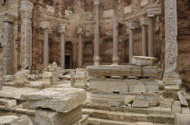Roman ruins of the Severan Basilica dating from the 3rd century