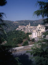 Village of Novara di Sicilia situated 650 meters above sea level.