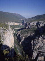 View along Verdon gorge Westwards