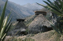 Religious centre of Mamarongo; well preserved racks of potsherds at roof apices. Granite seats for  mamas   / priests outside second nuhue / templeIndigenous Tribes Caribbean coast American Center Co...