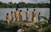 Male members of a family from Saija  another Noanama community  South of the lower rio San JuanThe Noanama are a minority group of approximately 3000 Indians. The Noanama live in an area on the Pacif...