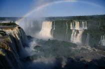 A rainbow over the Floriana Falls. Brasil