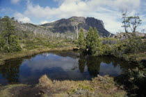 Walled Mountain in The Labyrinth in Cradle Mountain Lake Saint Clair National Park  St.