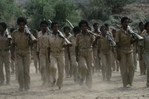 Eritrean People s Liberation Front female guerilla soldiers trainingEPLF