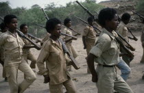 Eritrean People s Liberation Front female guerilla soldiers trainingEPLF