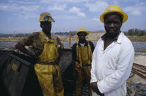 Miners from the Metallon Gold Zimbabwe Arcturus gold mine.Established 1907