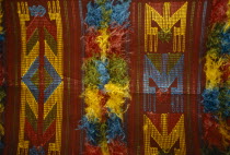 Detail of woven shoulder lay for Ogboni cult members of the Yoruba.craft