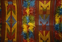 Detail of woven shoulder lay for Ogboni cult members of the Yoruba.craft
