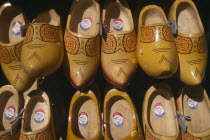 Close up of wooden clogs for saleNetherlands