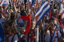 Crowds at celebration of the 30th Anniversary of the revolution