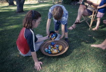 Children on Easter egg hunt