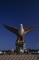 The giant statue at Datang Lang Eagle Square in Kuah the symbol of the island s flight to prosperity