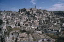 The Sassi district  view over deserted town