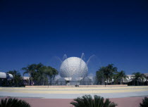 Walt Disney Epcot Center Spaceship Earth. **Editorial Use Only**