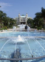 The fountain leading up to the Casino in the background