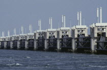 Oosterschelde Dam  North Sea. Netherlands