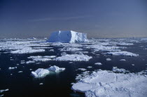 Iceberg and ice flow