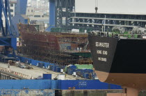 Hudong Zhonghua Shipyard on Huangpu River below ShanghaiAsia  shipbuilding  Huangpu