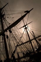 Rigging of the Replica of the Duyfken Antipodean Aussie Australian Oceania Oz