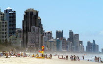 Christmas Day on Surfers Paradise Main BeachAntipodean Aussie Australian Beaches Oceania Oz Resort Sand Sandy Seaside Shore Tourism Xmas