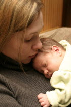 Mother Melissa Gallagher and baby daughter Kylan Stone.